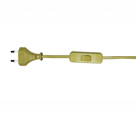 Шнур с переключателем бронза (2м)(10шт в упаковке) 230V AC 50Hz (max 2A) Kink Light A2300,20