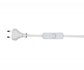 Шнур с переключ серый (2м)(10шт в упаковке) 230V AC 50Hz (max 2A) Kink Light A2300,16